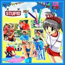 STUPID 체육대회and응원용품 단체행사게임 127종, 001~024 응원깃발/짝짝이, 018_응원용 짝짝이 특대 (레드)
