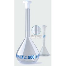 메스플라스크(백색 이소랩 유리)-외산, 1개, 50ml