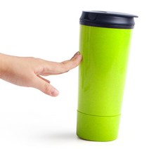 토탈하우스 넘어지지않는 리얼텀블러 400ml 리얼 텀블러, 연두색