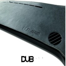 DUB 가죽논슬립 대쉬보드커버 대시보드커버, 검정-블랙스티치, 올뉴카니발(YP)센터스피커 유