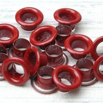 JSTrading 아일렛 (하도메) 3호 20세트 15컬러 단추, 레드3호, 20set