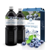 산들해 블루베리원액, 2개, 1000ml
