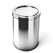 토탈하우스 국산 키친플라워 스텐레스 스윙휴지통 스텐휴지통 스윙 휴지통, 16L