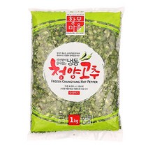 황보 냉동청양고추슬라이스1kg, 1kg, 1팩