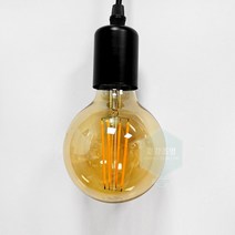 포커스 LED 에디슨전구 COB G95 5W E26, 전구색