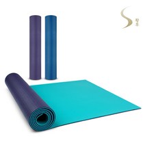S황후 고압축 pvc 투톤 요가매트 6mm, S황후 고압축 pvc 투톤 6mm 요가매트(퍼플/민트)