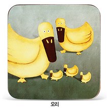 라베끄 셰프주방장 토스카나 피렌체 로마 볼로냐 커피 플라워 라벤다 오리 돼지 북유럽스타일 냄비받침 주방소품 우드 나무냄비받침 chef pot stand, 동물오리, 1세트