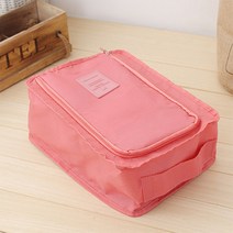 [로앤마] 여행용 신발 파우치 가방, 피치핑크
