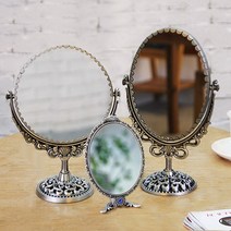 월계수거울 탁상거울 앤틱거울, 월계수(원형)_실버