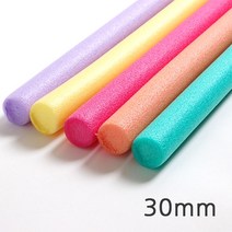 꾸미기만들기 백업 30mm 2M 빽업 스폰지막대 가래떡스폰지, 주황