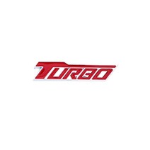 카포카 자동차 터보 엠블럼 스티커 TURBO 뱃지, 터보 레드