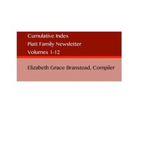 Piatt Family Newsletter: Cumulative Index Paperback, Createspace Independent Publishing Platform