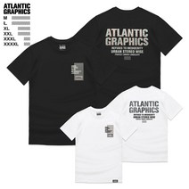 아틀란틱그래픽스 남녀공용 반팔 티셔츠 AT001
