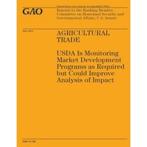 Agricultural Trade: USDA Is Monitoring Market Development Programs as Required But Could Improve Analysis of Impact Paperback, Createspace