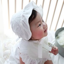 꿈꾸는두부 유아 레이스밴드 보넷 뽀송베이비