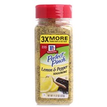 맥코믹 퍼펙트 핀치 레몬 앤 페퍼 시즈닝 무지방, 322g, 1개