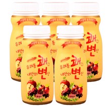 유쾌통쾌 내안의 변신 쾌변 병5개 100ml 요구르트맛 185kal, 5병
