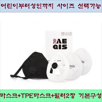 SJ AEGIS KF94 숨 쉬기 편한 미세먼지차단 필터교체형 블랙입체 김서림방지마스크(L), 1개입, 1box