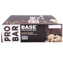 Pro Bar 베이스 프로틴 바 쿠키 도우, 70g, 12개입