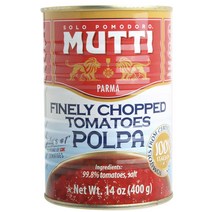 무티 피넬리 촙트 토마토 폴파 글루텐 프리, 400g, 1개