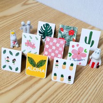 프리데코 자석책갈피 종이책갈피 마그네틱 북마크, 10.CATFACE-블랙앤화이트