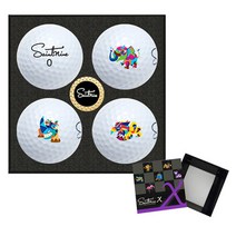 세인트나인 X 4구 200-5 골프공 선물세트 넥센 정품 로고인쇄 블루버드골프, 화이트, 1개