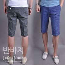 준옴므 여름 남자 피그먼트 워싱 면 스판 남성 반바지