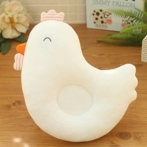 바바오가닉 유기농 닭 짱구베개 만들기 (오가닉 신생아 베개 diy) 애착인형, 벼슬 색상 (블루 스프링) / 부리 색상 (주황색 펠트)