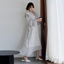 떳다그녀 퓨어 땡땡이 프릴 원피스