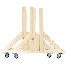 아이베란다 격자파티션 2단 소나무 래티스 격자창 원목 파티션, 6.요자 키높이바퀴형_2개1세트