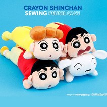 짱구필통 짱구 짱아 흰둥이 봉제 캐릭터 파우치형 필통, 짱구필통1번