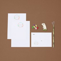 곰신에서 꽃신까지 편지지 (자체제작), 흰색, 편지지6장 + 봉투3장