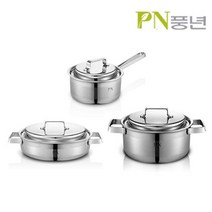 PN풍년 라메르 통3중 스테인리스 편수냄비, 16cm