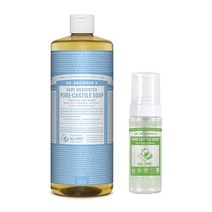 닥터브로너스 퓨어 캐스틸솝 베이비 950ml + 거품용기, 1세트
