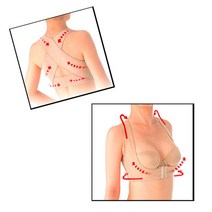 일본아이디어쇼 여성용 뉴 바른자세 어깨교정 파워서포터 가슴업 자세 보정, 베이지