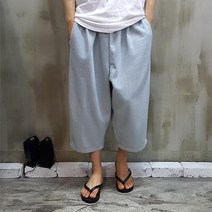 희상장 니들청(남여공용)통 7~8부데님 밴딩팬츠 청바지