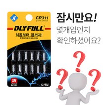 DLYFULL CR311 리튬전지 12개입 ( 리필전지 배터리), 12개