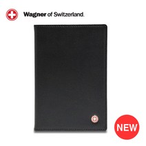 [스위스와그너]샤무드 천연소가죽 여권지갑(블랙), NA
