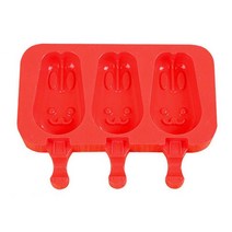 이홈베이킹 실리콘스틱몰드-토끼3구, 단품, 1개