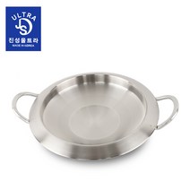 진성울트라 통3중 냄비 인덕션 가스 전기렌지 사용가, 그레이, 통3중 부대전골냄비 24cm