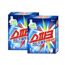 스파크 카톤1kg 일반용 분말세제, 1kg, 2개