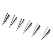 FOX RUN 크림 혼 몰드, Silver, 6개입