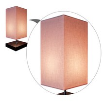 주노조명 패브릭 스탠드갓 사각 140x270mm 무드조명, 핑크