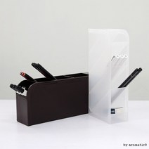 디자인 사무용품 펜꽂이함 데스크정리함, 브라운
