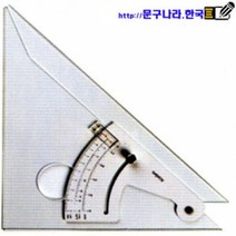 Koring 각도삼각자 제도용각도자 각도기자/분도기, 20㎝, 1개