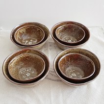 토비 풀내음 4인 공기 대접 세트, 분청, 1개