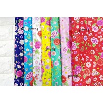 꽃과 나비 한복원단/바느질원단/한복리본/한복만들기, 화이트1/4마(55x45cm), 화이트1/4마(55x45cm)