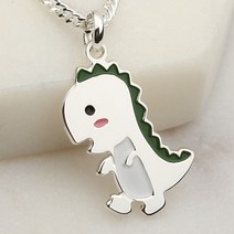 골드앤스톤 공룡 실버 아기 미아방지목걸이