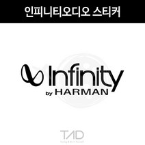 만물자동차 TaD-인피니티오디오스티커 하만 스피커 티에이디데칼, 바나나옐로우