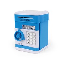 WOHNEN 디지털 지폐 저금통 ATM 자동저금통 미니금고, ATM저금통-블루, 1개